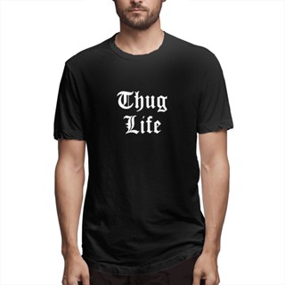 เสื้อยืดผ้าฝ้ายพิมพ์ลายขายดี Ljx Thug Life Series เสื้อยืดลําลอง แขนสั้น คอกลม พลัสไซซ์ คุณภาพสูง สําหรับผู้ชาย