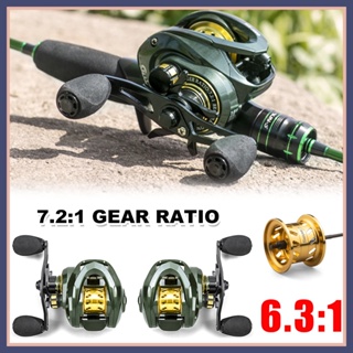 Baitcasting Reel 8KG ลาก 13 + 1BB 6.3: 1 อัตราทดเกียร์โลหะ Spool เบรคแม่เหล็กระบบตกปลา Reel อุปกรณ์ตกปลาน้ำเค็ม