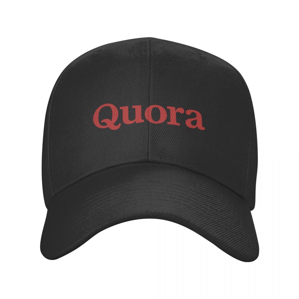ใหม่ที่มีอยู่ Quora โลโก้เบสบอลหมวกผู้ชายผู้หญิงแฟชั่นโพลีเอสเตอร์สีทึบหมวกปีกโค้ง Unisex Golf Runni