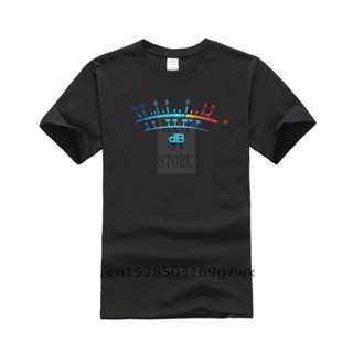 เสื้อยืดแขนสั้น พิมพ์ลาย DB Meter II Decibel Music Bass สไตล์เรโทร แฟชั่นฤดูร้อน สําหรับผู้ชาย