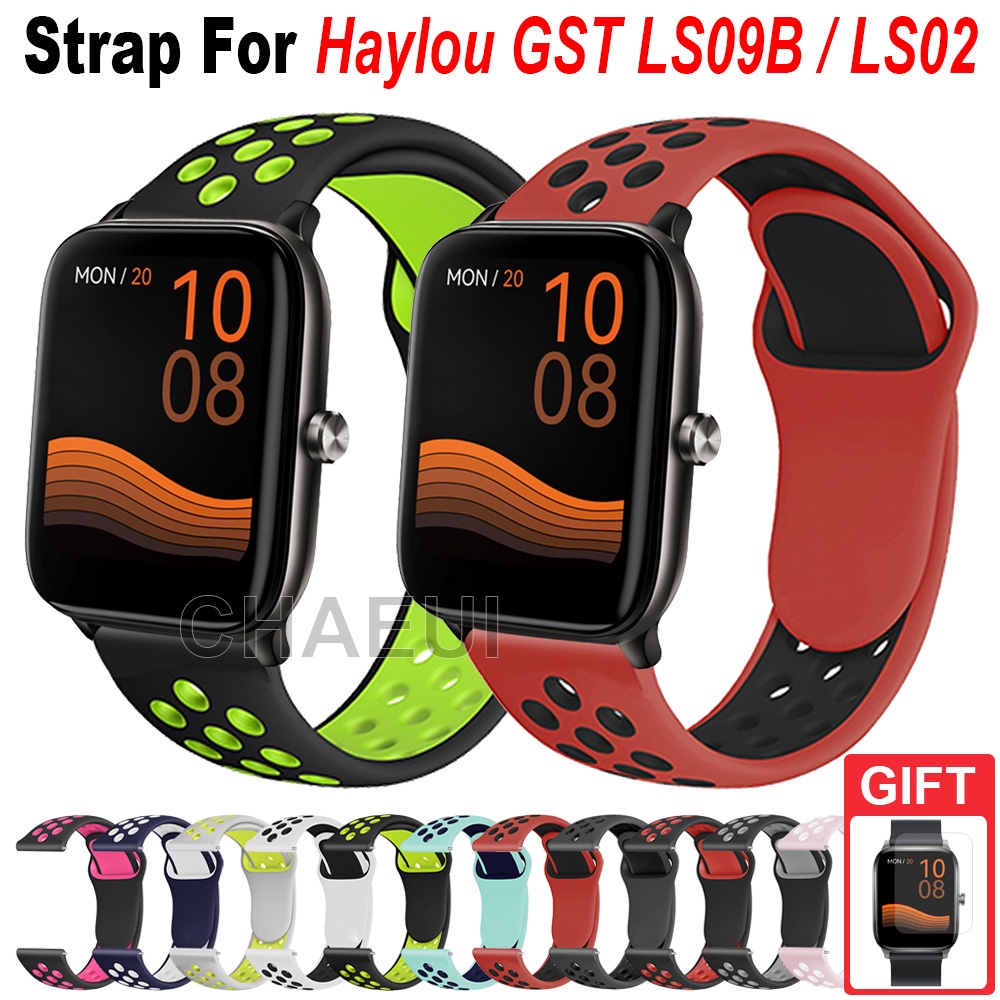 สายรัดซิลิโคนสําหรับ Haylou GST LS09B / LS02 / Haylou Watch 2 Pro / Honor Choice Haylou Watch