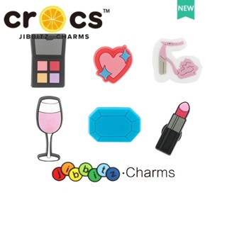 jibbitz crocs charms แท้ ตัวติดรองเท้า  เด็กผู้หญิง DIY อุปกรณ์ตกแต่งรูรองเท้าอุปกรณ์เสริมรองเท้าปุ่มดอกไม้ crocs