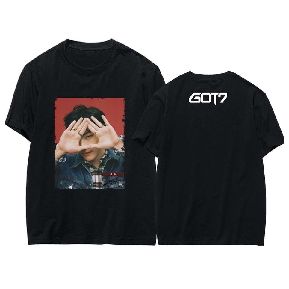 ราคาถูกKpop Got7 T เสื้อผู้หญิง2019สไตล์ใหม่ Tee เสื้อ Femme Cal Tshirt Jackson JB บัตร Jinyoung Mar