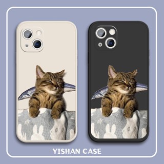 Salted fish cat~เคสไอโฟน iPhone Xr Xs X max 8พลัส 12 14 13 pro max เคสมือถือ 11 pro 7 8 เคส 8plus นิ่ม 7plus TPU cover