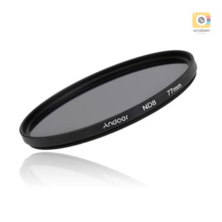 Andoer 77mm UV+CPL+FLD+ND(ND2 ND4 ND8) Photography Filter Kit Set Ultraviolet Circular-Polarizing Fluorescent Neutral Density Filter for    Pentax DSLRs