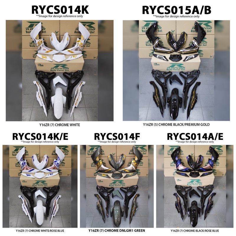 ชุดครอบ Rapido (สติ๊กเกอร์ Tanam) Y16 Y16zr Chrome Rapido Coverset ใหม่