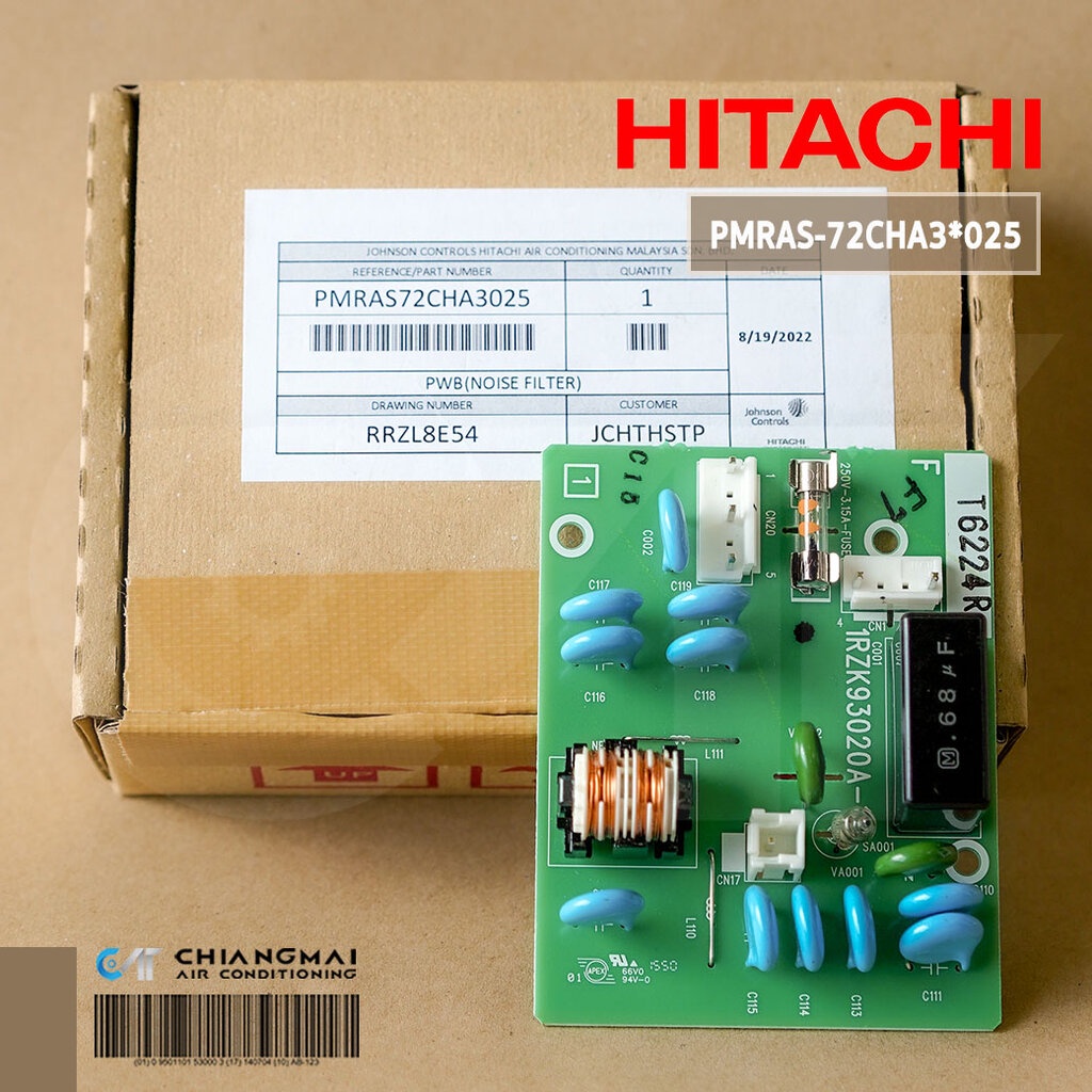 PMRAS-72CHA3*025 แผงวงจรแอร์ Hitachi แผงบอร์ดแอร์ฮิตาชิ บอร์ดคอยล์เย็น รุ่น RAS-S18CZT
