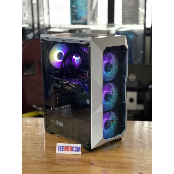 คอมชุด เล่นได้ทุกเกมส์ เครื่องพร้อมจอ 23 ips CPU 10คอ 20 เทรด CPU INTEL XEON E5 2666v3 RAM ddr4 16g/