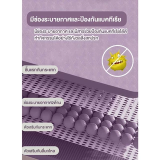 เสื่อโยคะ แบบลาย TPE แผ่นรองโยคะ fitness yoga mapและพิลาทิส กันลื่น ออกกำลังกาย แบบมีปุ่มกันลื่น