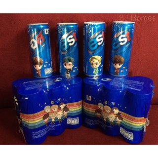 💜 พร้อมส่ง 🎉 "เอสโคล่า ไทนี่ทัน " Est x TinyTan # เครื่องดื่มเอสโคล่า Bts แบบกระป๋อง 250 ml. (เลือก Mem ได้ )