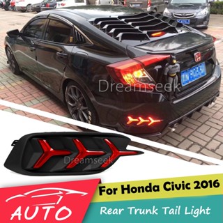 ไฟเบรกกันชนท้าย LED สําหรับ HONDA CIVIC 2016 2017