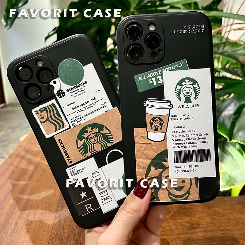 OPPO RENO 8T 3 4 4F 5 5F 6 7 7Z 8 8Z 10 11 11F Pro Lite 4G 5G Soft Case Black Coffee Motif น่ารักการ