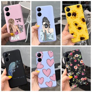 เคสโทรศัพท์มือถือ ซิลิโคนนิ่ม TPU ลายดอกทานตะวัน สีเหลือง สําหรับ Realme C33 RMX3624 RealmeC33 C 33 4G 2022