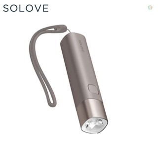 ใหม่ SOLOVE X3 ไฟฉายไฟฟ้า 3000mAh ชาร์จ USB ความสว่าง EDC ไฟฉาย แบบพกพา ขนาดเล็ก LED สําหรับจักรยาน