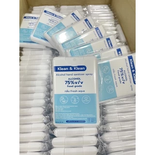 สเปรย์แอลกอฮอล์ food grade ไม่ขมติดมือ 75%ขนาดพกพา/20 ml กลิ่นfresh aqua