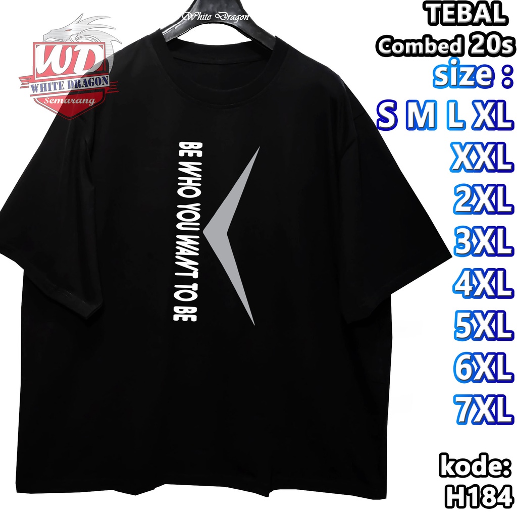 BE WHO YOU WANT TO BE เสื้อยืด 3XL 4XL 5XL 6XL 7XL 8XL JUMBO BIG SIZE H184