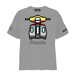 YAMAHA เสื้อยืดคอกลม"Fazzio" สีเทา รหัสสินค้า : 2XL-TSH0S-09-GR