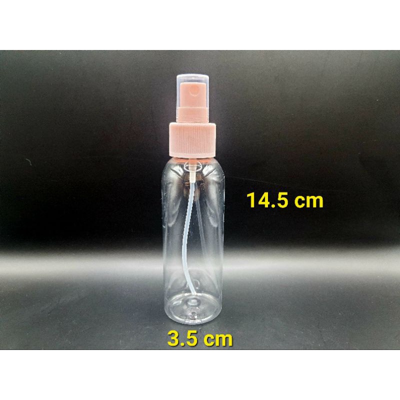 [ซื้อ 1 แถม 1] ขวด PET หัวสเปร์ย สีชมพู 100ml