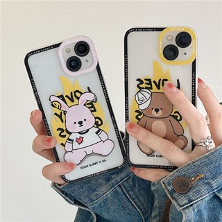 [ส่งจากไทย🇹🇭]  เคสโทรศัพท์มือถือ TPU เคสไอโฟน Iphone Case🐻🐰  7-14PM