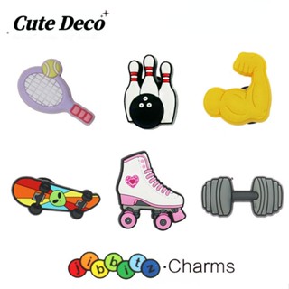 【Cute Deco】รองเท้าสเก็ตบอร์ด โรลเลอร์สเก็ต ลายการ์ตูนน่ารัก (10 แบบ) อุปกรณ์เสริม สําหรับเล่นกีฬา สเก็ตบอร์ด เรือแคนู กระดุม Crocs Jibbitz Croc