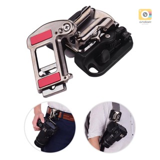 Camera Belt Holster Mount Waist Clip Holder Hanger With Quick Release Plate 1/4 Inch Screw for    Olympus DSLR Cameras