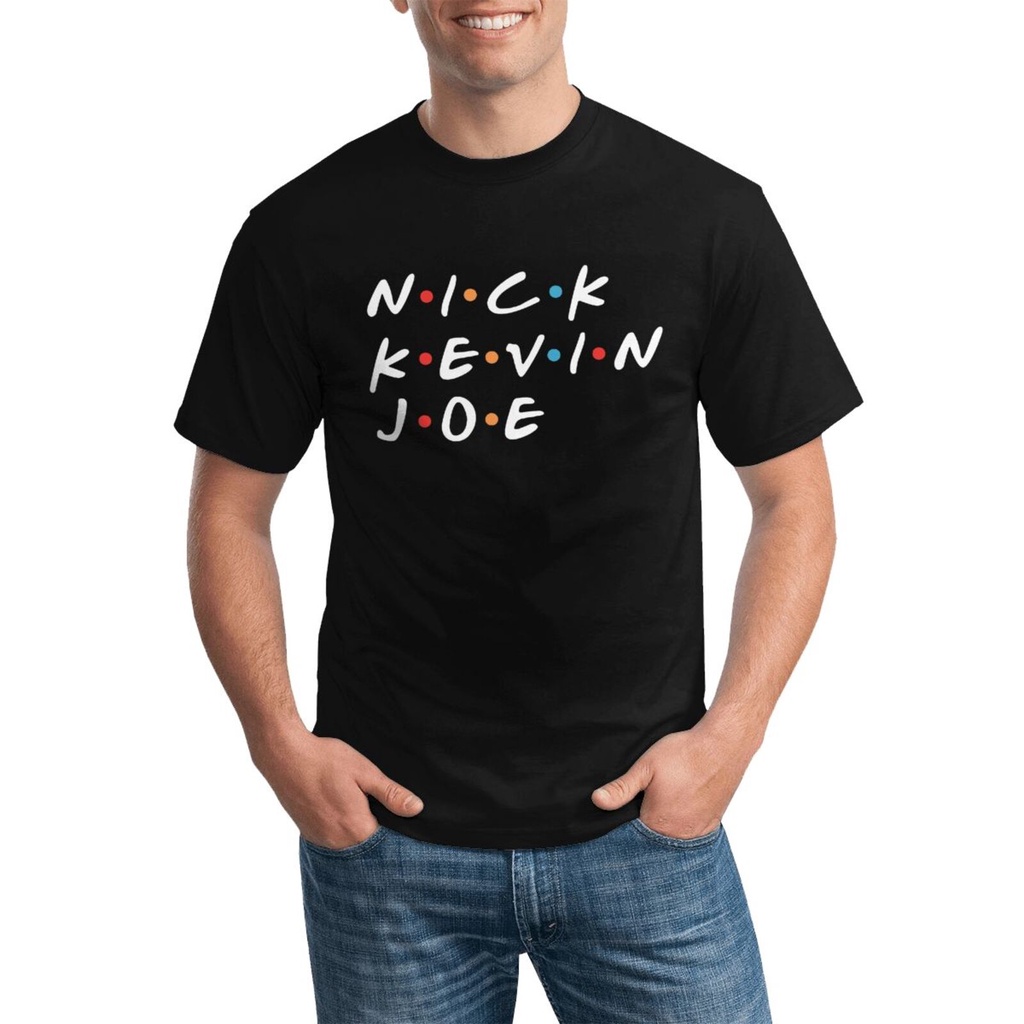 Casual Summer Nick Kevin Joe Jonas Brothers Mens Cool เสื้อยืดสําหรับ
