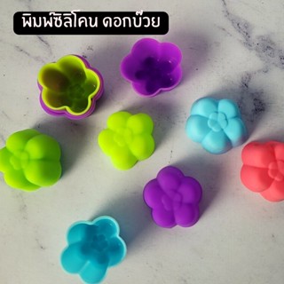 พิมพ์ซิลิโคน ดอกบ๊วย ดอกเดี่ยว
