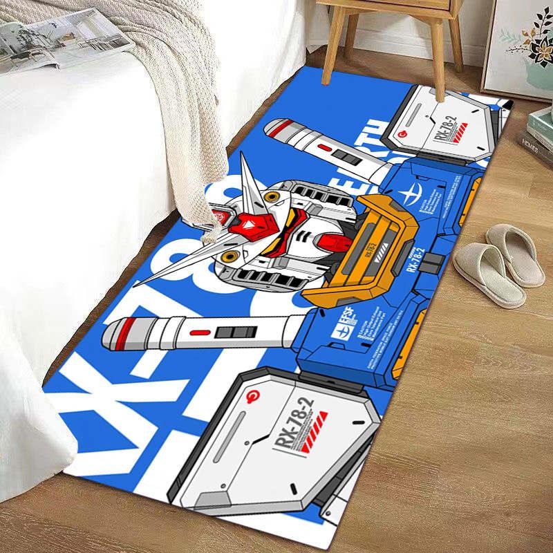 ตกแต่งบ้าน  พรมปูพื้น ลายการ์ตูนอนิเมะกันดั้ม สําหรับตกแต่งบ้าน โซฟา โต๊ะกาแฟ ห้องนอนเด็กผู้ชาย ราคาพิเศษ