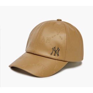 (พร้อมส่ง)*New*MLB DIA MONOGRAM EMBO LEATHER UNSTRUCTURED BALL CAP NEW YORK YANKEES