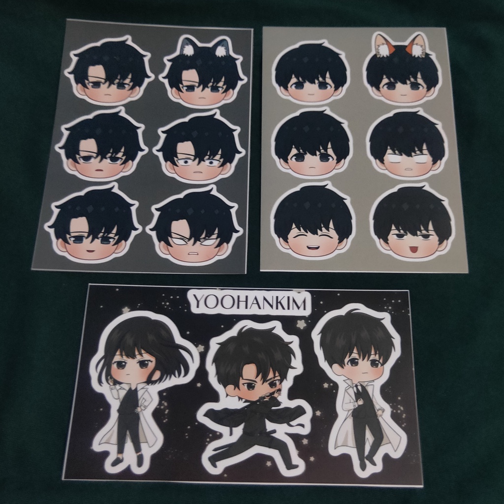 แผ่นสติ๊กเกอร์ Omnisent Reader Viewpoint ORV Dokmar Joonghyuk Webtoon Manhwa สติกเกอร์