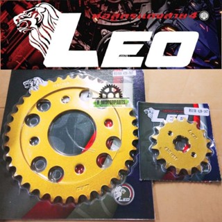 Leo เฟืองหน้า หลัง สีทอง สําหรับรถแข่ง RS150 Y15ZR RSX Y16ZR 428H