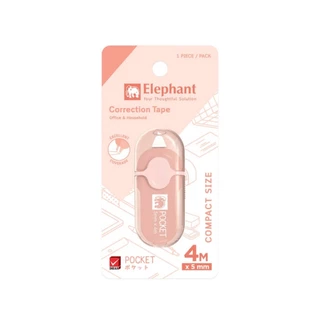 Elephant (ตราช้าง) เทปลบคำผิด ขนาด 5 มม.x4 ม. รุ่น Pocket
