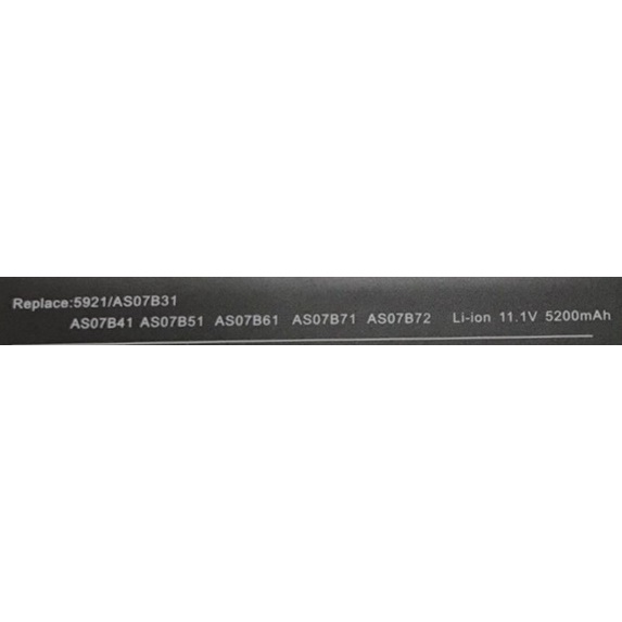 BATTERY ACER 5921 สำหรับ Aspire AS07B31 AS07B41 AS07B51 AS07B61 AS07B71 AS07B72