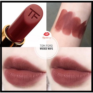 cosmetichub69 !! แบ่งขายลิปสติก TOM FORD LIPSTICK ปริมาณ 0.25 กรัม สี 34 WICKED WAYS พร้อมแปรงทาลิป