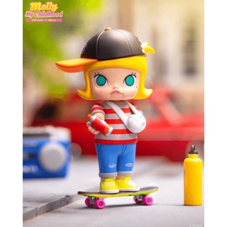 (พร้อมส่ง เลือกแบบได้) POP MART Molly My Childhood. โมเดล ฟิกเกอร์ มอลลี่