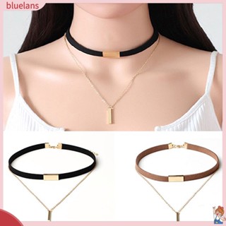 【 Bluelans 】 จี้สร้อยคอสั้นสำหรับผู้หญิง