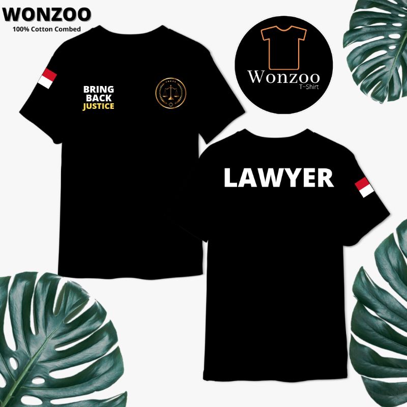 เสื้อยืด LAWYER - เสื้อผ้า ADVOCATE, INDONESUA LAWYER - คุณภาพระดับพรีเมียม