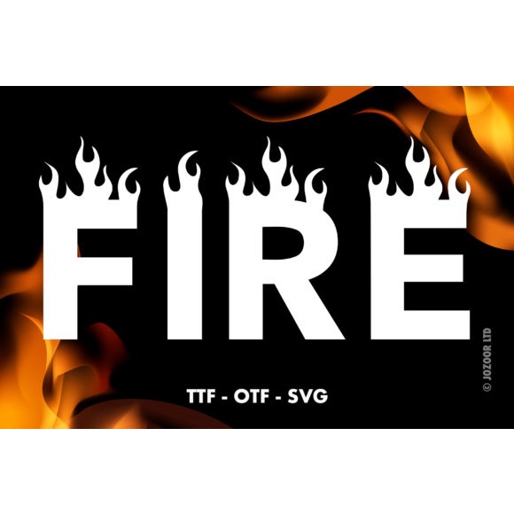 ตัวรีดติดเสื้ออักษร  A - O ฟ้อนสวย FIRE ขาว  รีดง่ายรีดติดทุกเนื้อผ้า