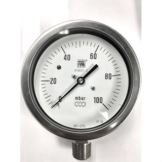 "NUOVA FIMA" Pressure Gauge Range: 0-100MBAR