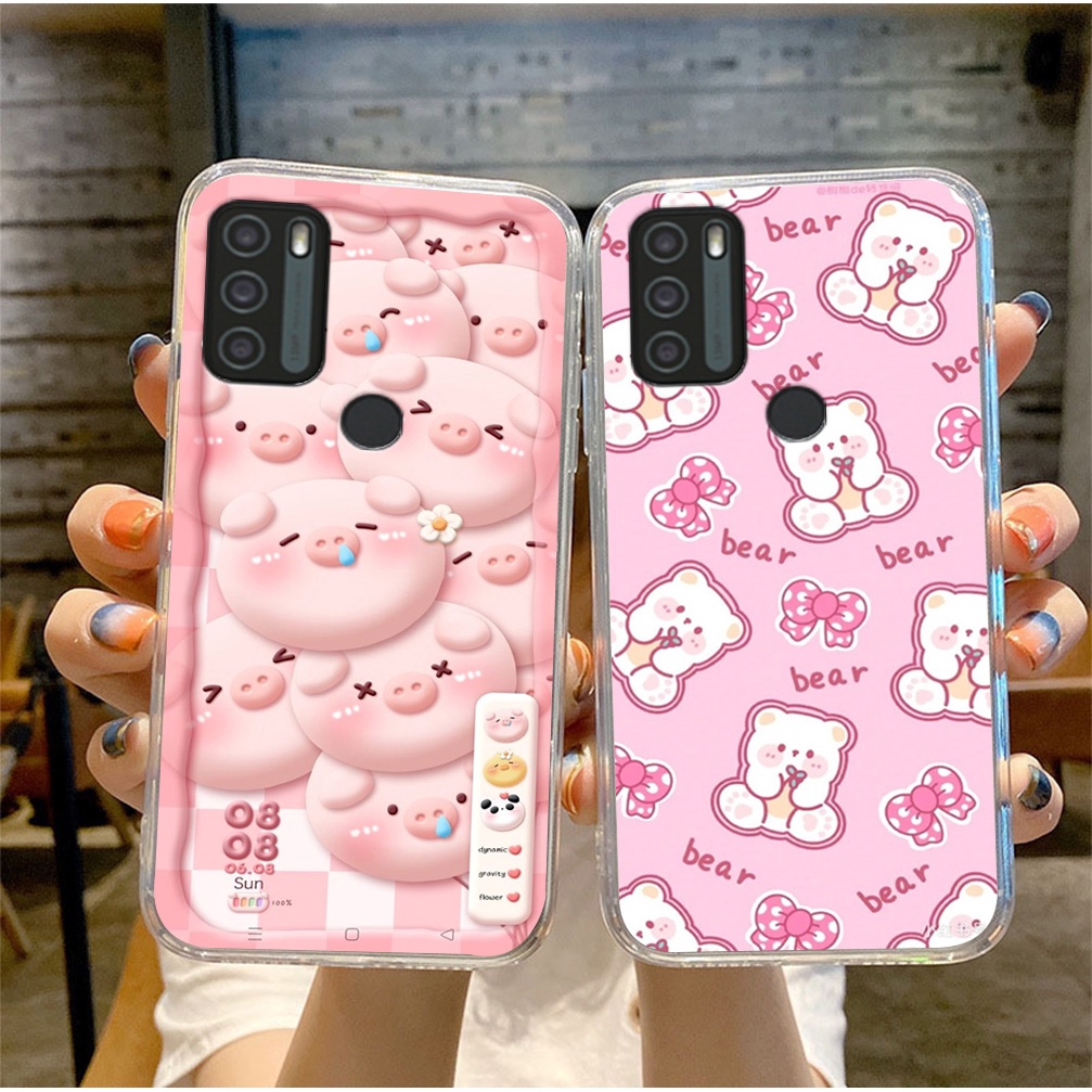 Vsmart Star 5 / vsmart Joy 4 / vsmart Live 4 เคสโทรศัพท์เต็มไปด้วยหมีตลก หมู ฉลาม