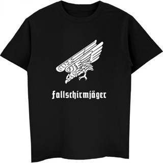 เสื้อยืดลําลอง แขนสั้น พิมพ์ลายกราฟฟิค German Paratroops Fallschirmjager Eagle แฟชั่นฤดูร้อน สําหรับผู้ชายS-5XL