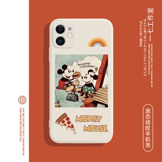 MICKEY MOUSE~เคสไอโฟน iPhone 12 14 11 pro 8พลัส 13 pro max เคสมือถือ Xr Xs X max 7 8 เคส 8plus cover นิ่ม 7plus TPU