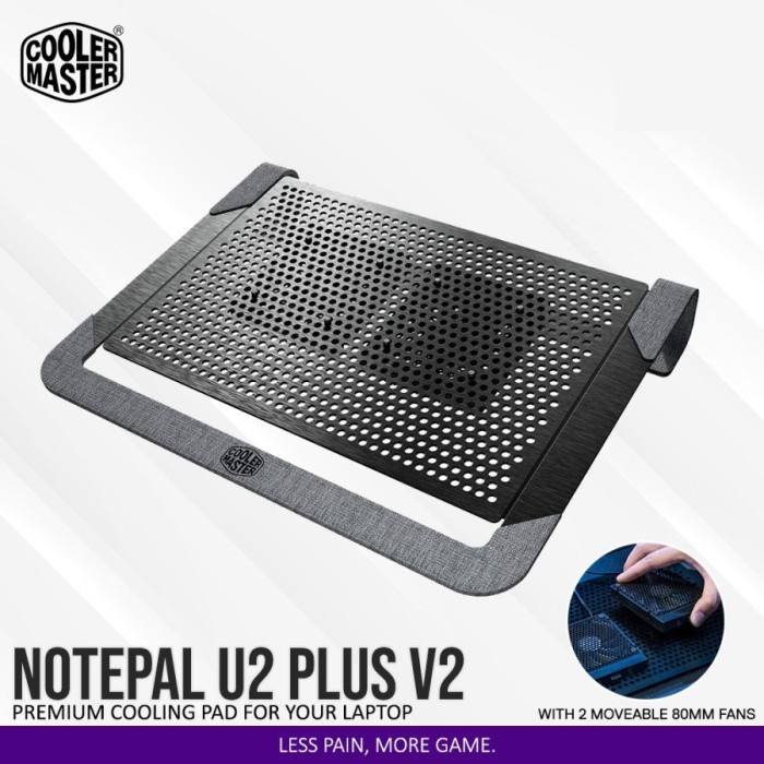 แผ่นทําความเย็นอลูมิเนียม Cooler Master Notepal U2 Plus V2