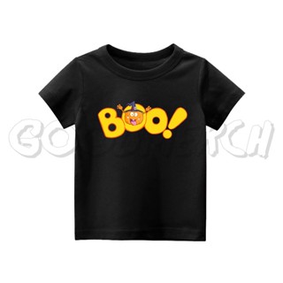 เสื้อยืด พิมพ์ลาย BOO HALLOWEEN PUMPKIN สําหรับเด็ก