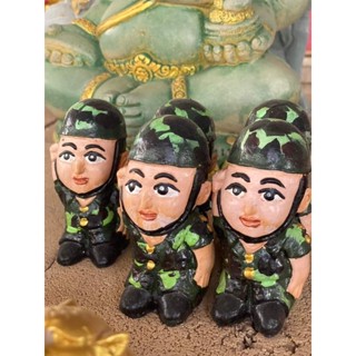 ทหารปูนปั้น ทหารแก้บน จัดสวน (สูง12ซม.) ราคาถูก
