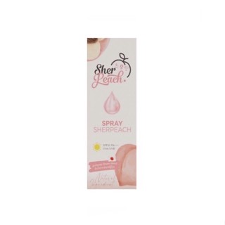 สเปรย์น้ำแร่กันแดด เชอพีช SHER PEACH MINER SPRAY SPF 30++ 30 ml.