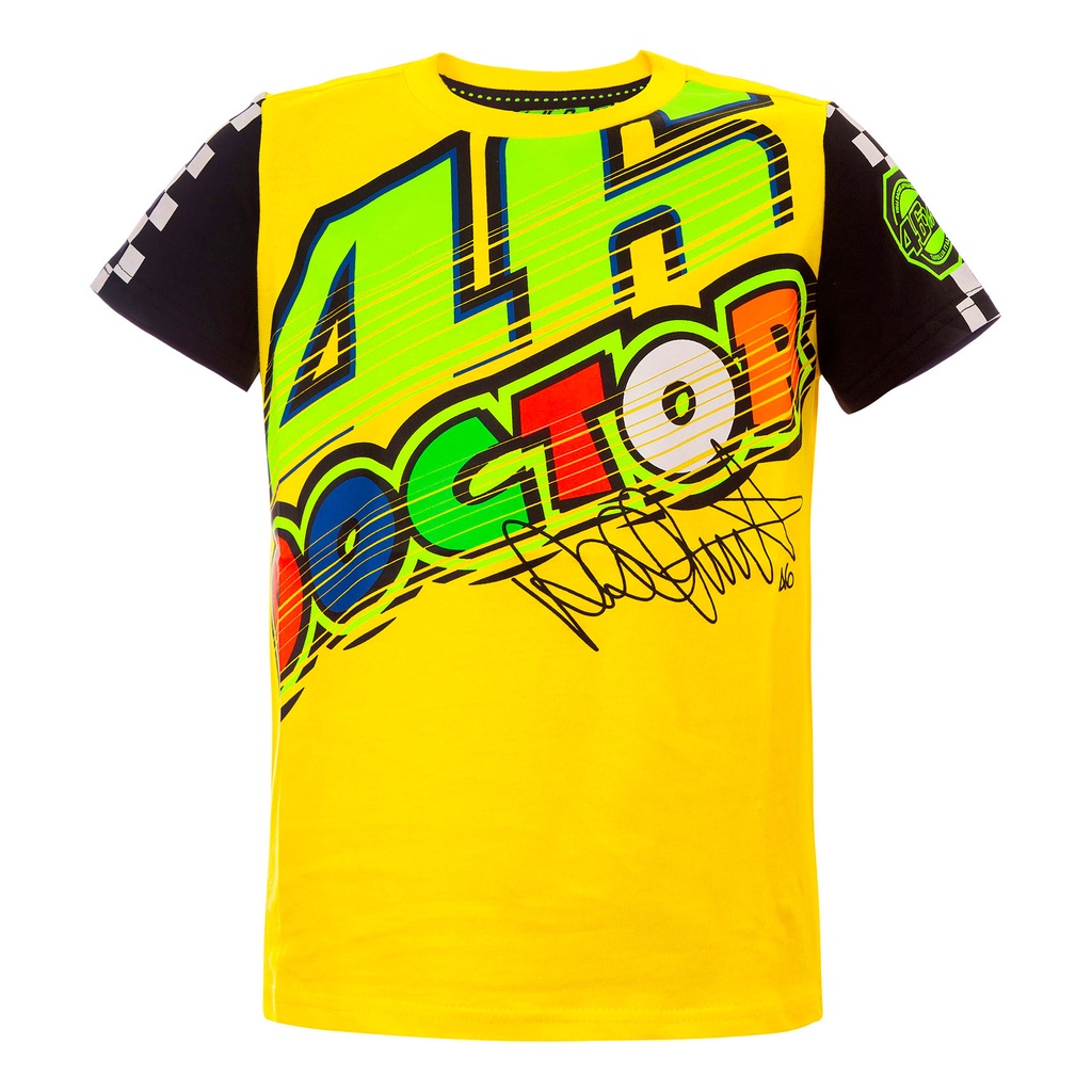 เสื้อยืด ลาย Valentino Rossi Yellow Cupolino VR46 MotoGP Limited Valentino Rossi