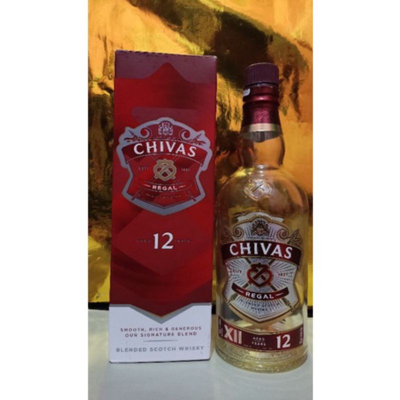 Chivas regal 12 ขวด plus Box / ขวดเปล่า / แต่งห้อง / ขวดคอลเลกชัน