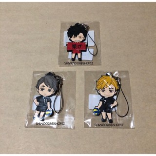 (GSC🇯🇵) แสตรปยาง Haikyuu Nendoroid Bonus Rubber Strap Kuroo / Osamu / Atsumu