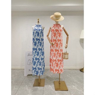 maxi dress เดรส ชุดเดรส เดรสอัดพลีท อัดพลีท ชุดอัดพลีท